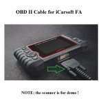 OBD2 Cable For ICarSoft FA V1.0 V2.0 FT II Scanner